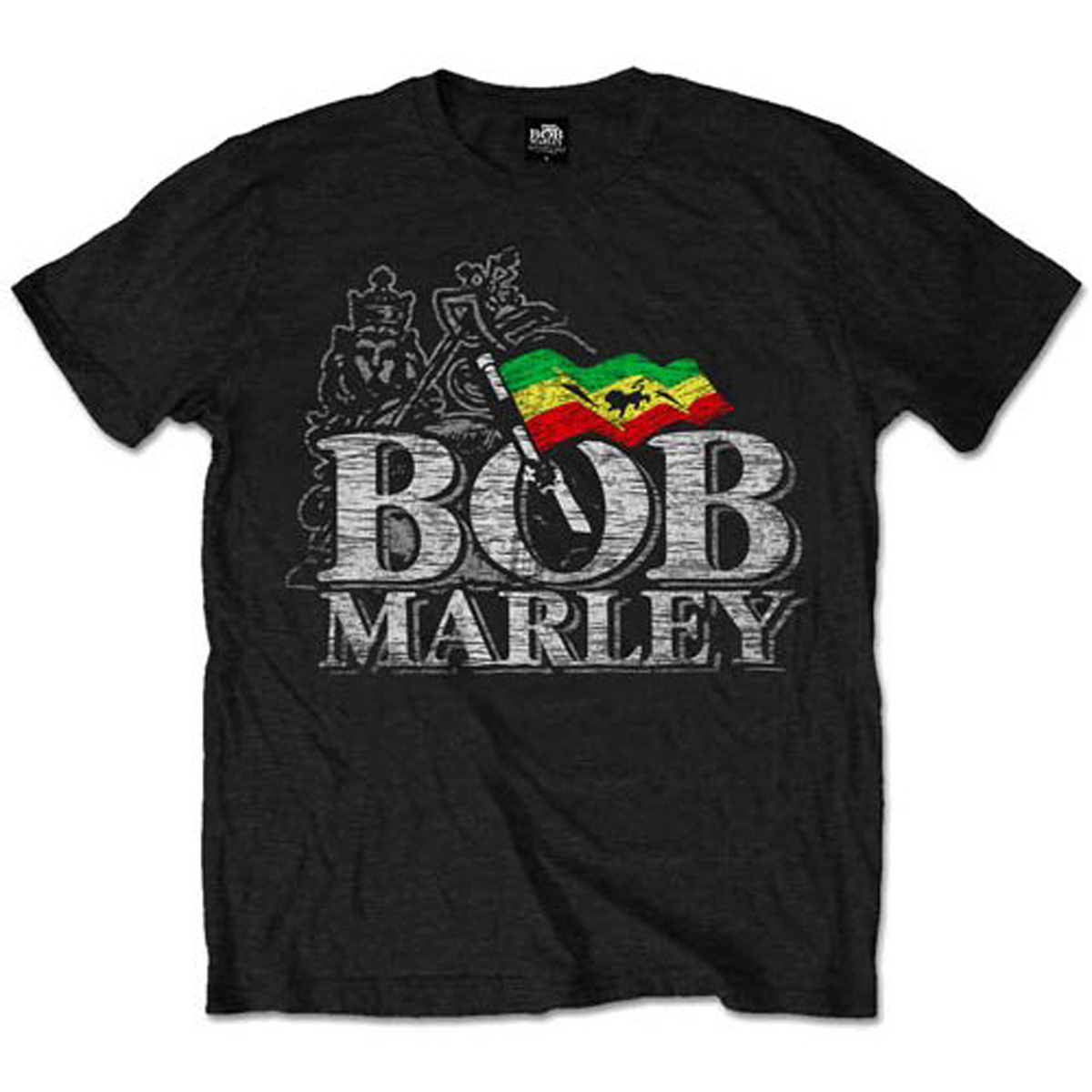 Bob Marley and the Wailers Logo Reggae Rock Official Tee T-Shirt 